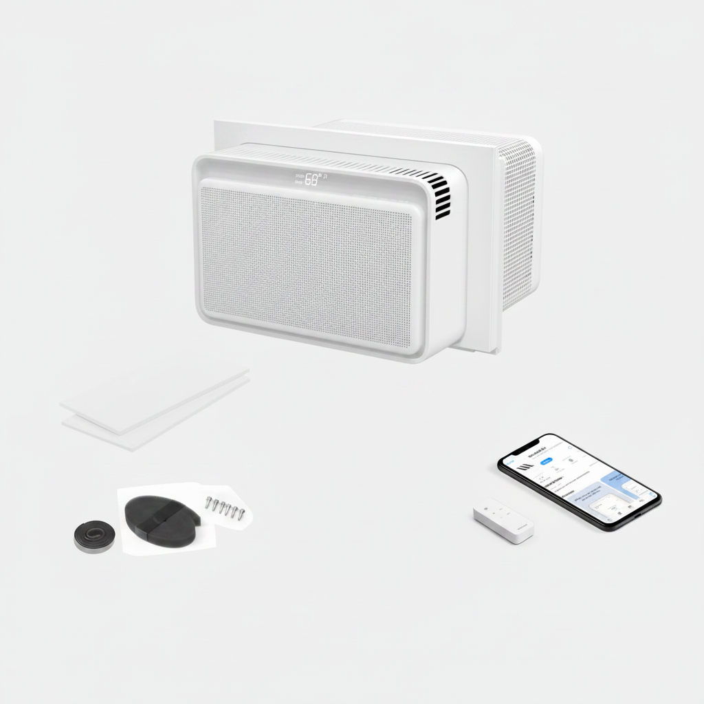 Window AC Unit Efficient Cooling Small Rooms