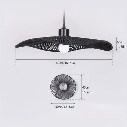Handwoven Paper Rope Ceiling Light Shade | Natural Artistic Design
