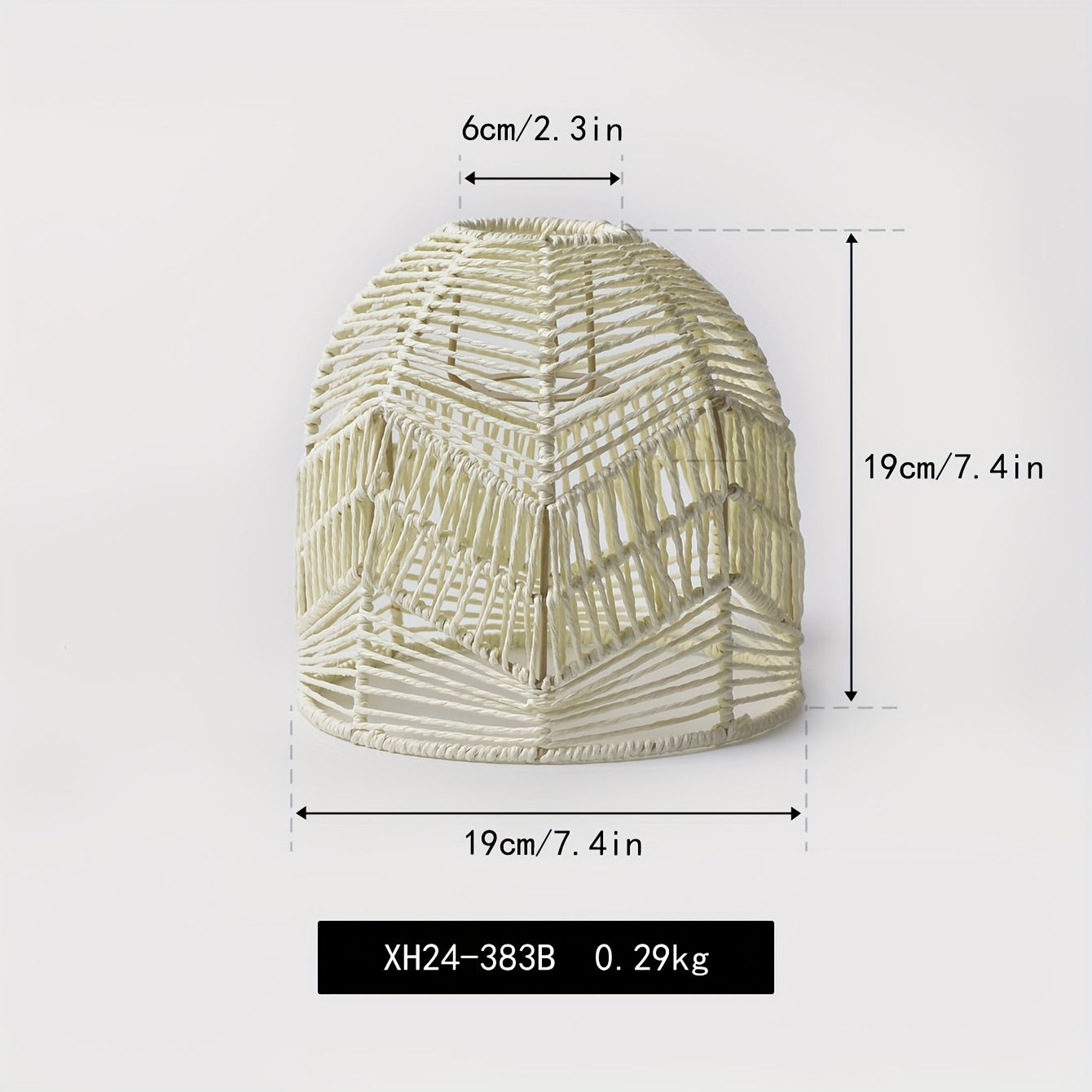 Handwoven Rope Pendant Shade | Rustic Farmhouse Chandelier Design