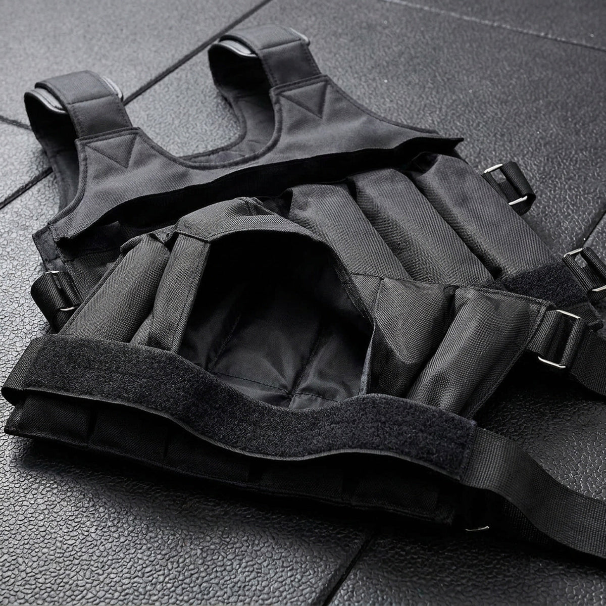 Adjustable Weight Vest Workout Mesh Reflective Pockets - Image 4