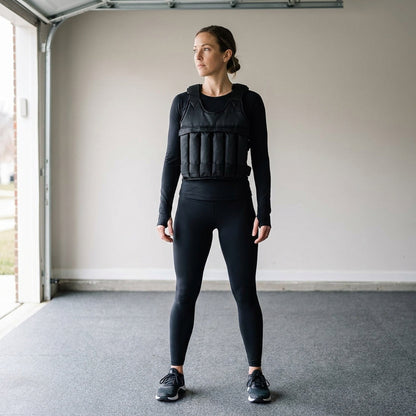 Adjustable Weight Vest Workout Mesh Reflective Pockets - Image 5
