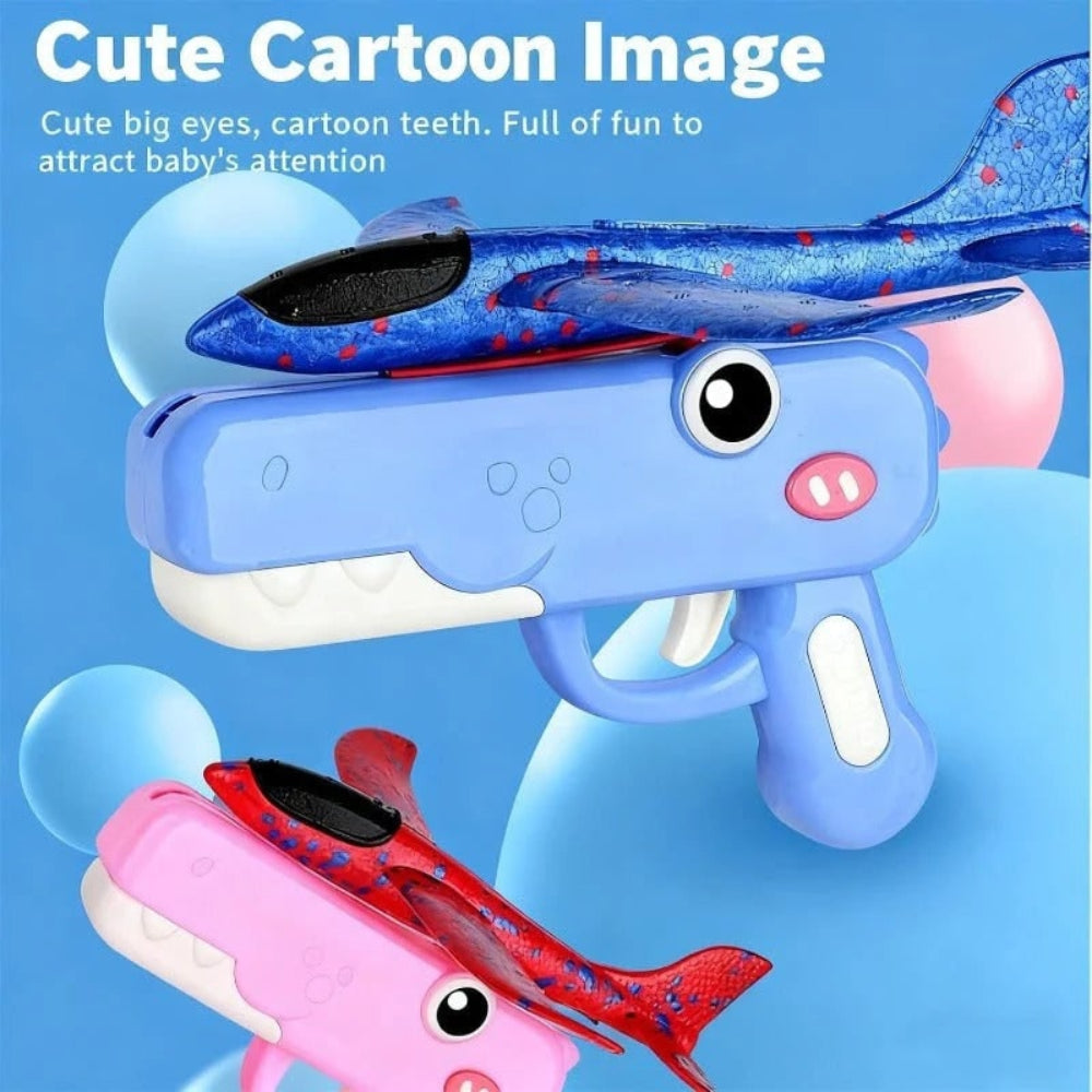 Airplane Launch Toy Catapult Glider Indoor Outdoor Fun - Image 3
