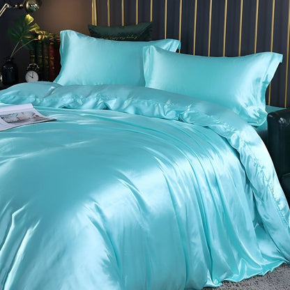 Antibacterial Silk Bedding Set Breathable Duvet Cover - Image 29