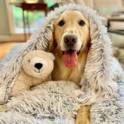 Anxiety Relieving Fluffy Soft Pet Blanket Cozy Design - Image 1