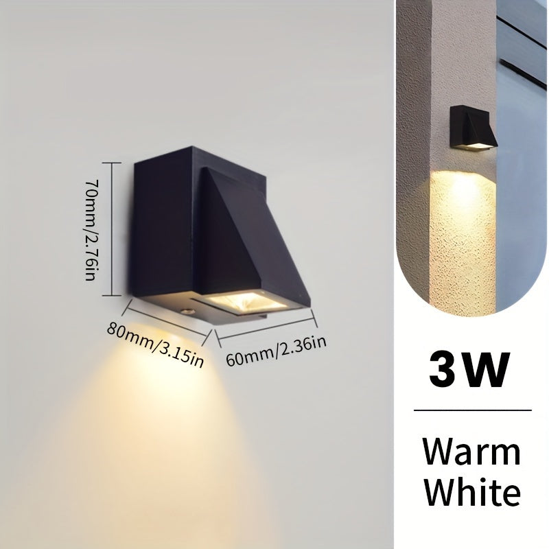 Modern LED Outdoor Wall Light | 3W / 6W Waterproof Decorative Lighting
