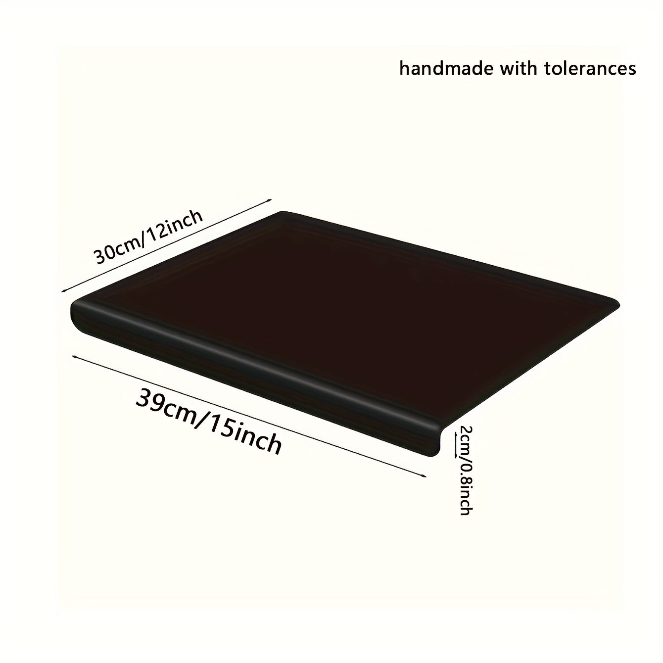 Black PET Cutting Board | Durable Countertop Protector with Protective Lip
