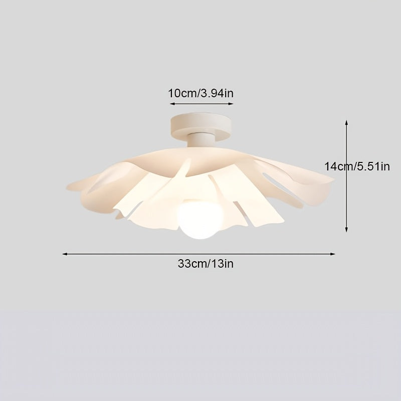 Petal Flower Ceiling Light | Modern Floral Semi Flush Mount Fixture