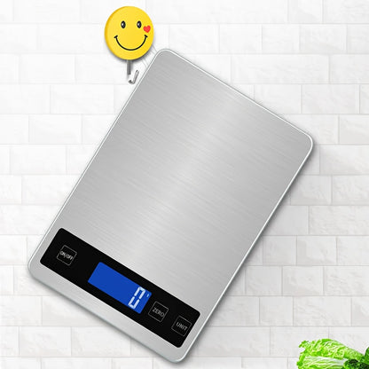 Bilancia da cucina digitale 15kg | Bilancia di precisione per alimenti ricaricabile USB
