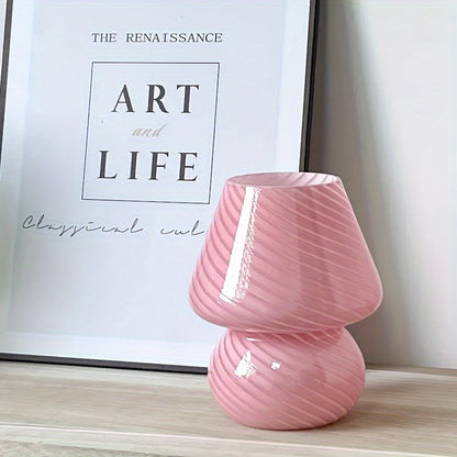 Lampă din sticlă în stil Murano | Lumină de masă cu USB dimabilă