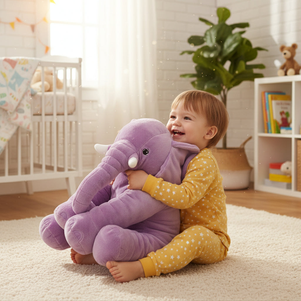 Baby Pillow Soft Plush Toy Elephant Stuffed Animal - Image 7