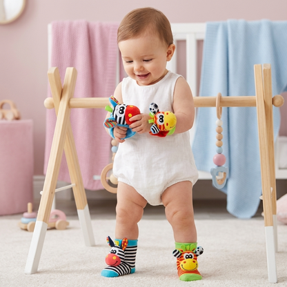 Baby Sensory Socks Bracelet Developmental Playtime Fun - Image 2