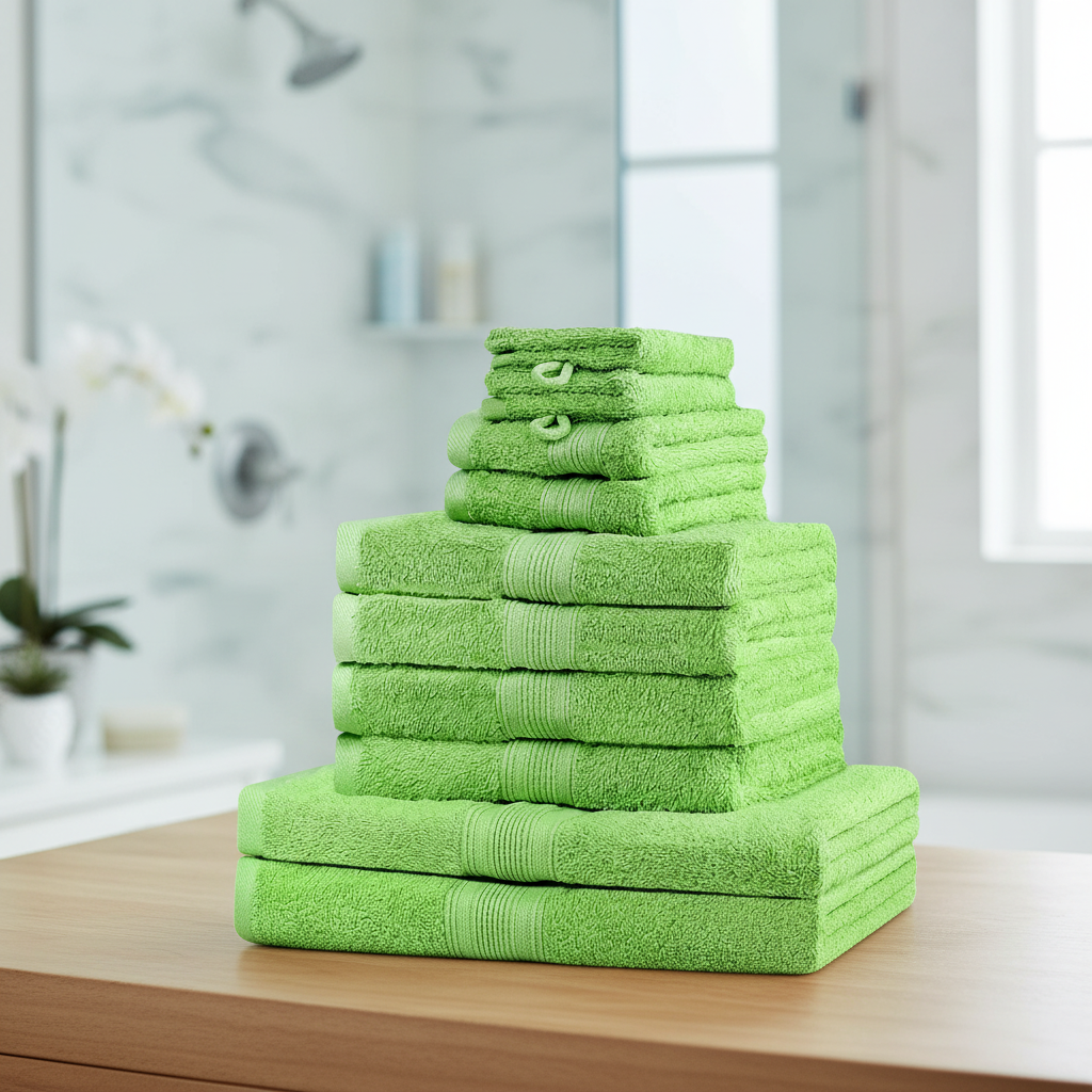Bath Towels Towel Set Soft Absorbent Design Fluffy Towels - Image 1