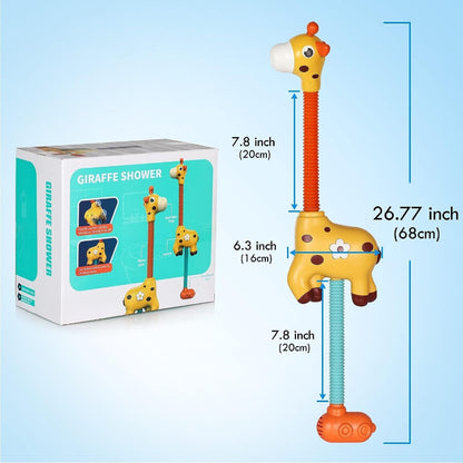 Bath Toy Water Spraying Giraffe Interactive Fun Soft Edges - Image 4