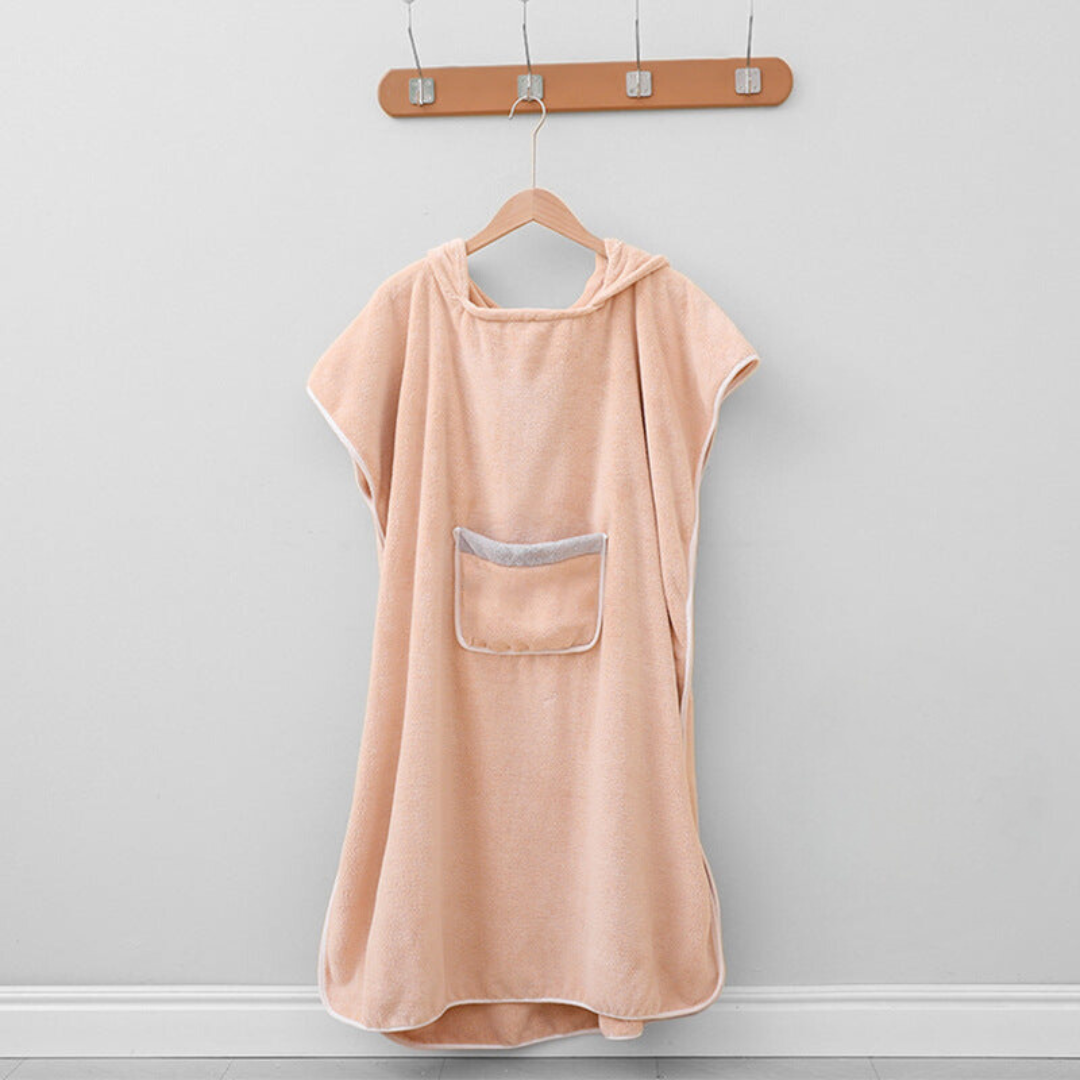 Bathrobe Poncho Hooded Pocket Design - Image 7