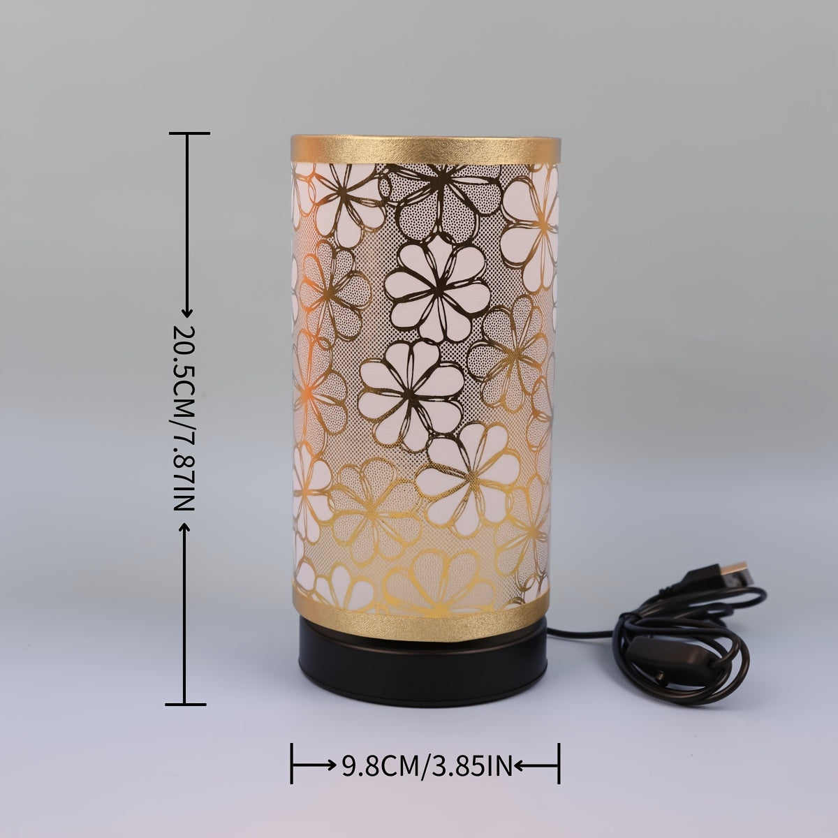 Lámpara de Mesa USB Floral | Luz Decorativa Ambiental Cálida