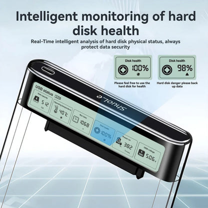 Dock esterno portatile per hard disk SSD USB con adattatore per trasferimento dati