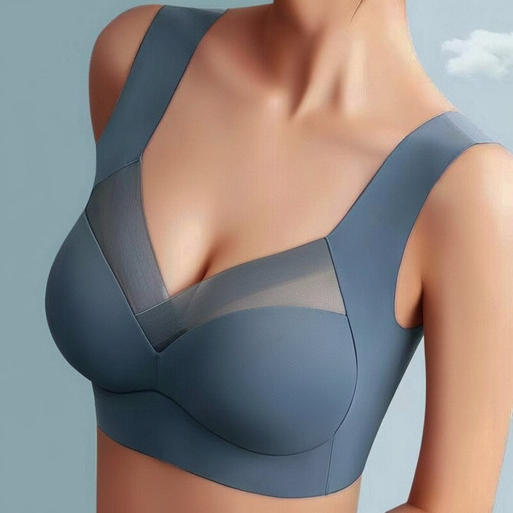 Seamless Push Up Bra Women Comfortable Wireless Lift Soft Fit