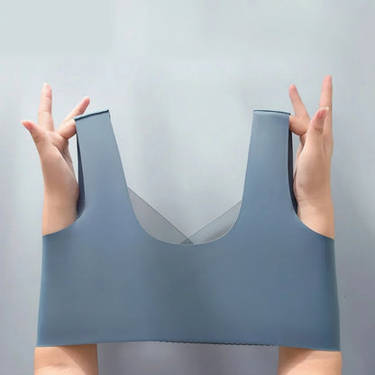 Seamless Push Up Bra Women Comfortable Wireless Lift Soft Fit