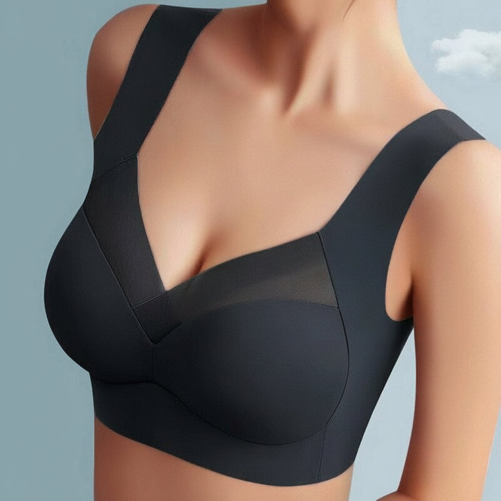 Seamless Push Up Bra Women Comfortable Wireless Lift Soft Fit