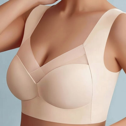 Seamless Push Up Bra Women Comfortable Wireless Lift Soft Fit