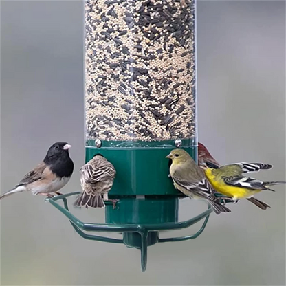 Bird Feeder Squirrel Proof Hanging Metal Wild Bird Seed Tube - Image 7