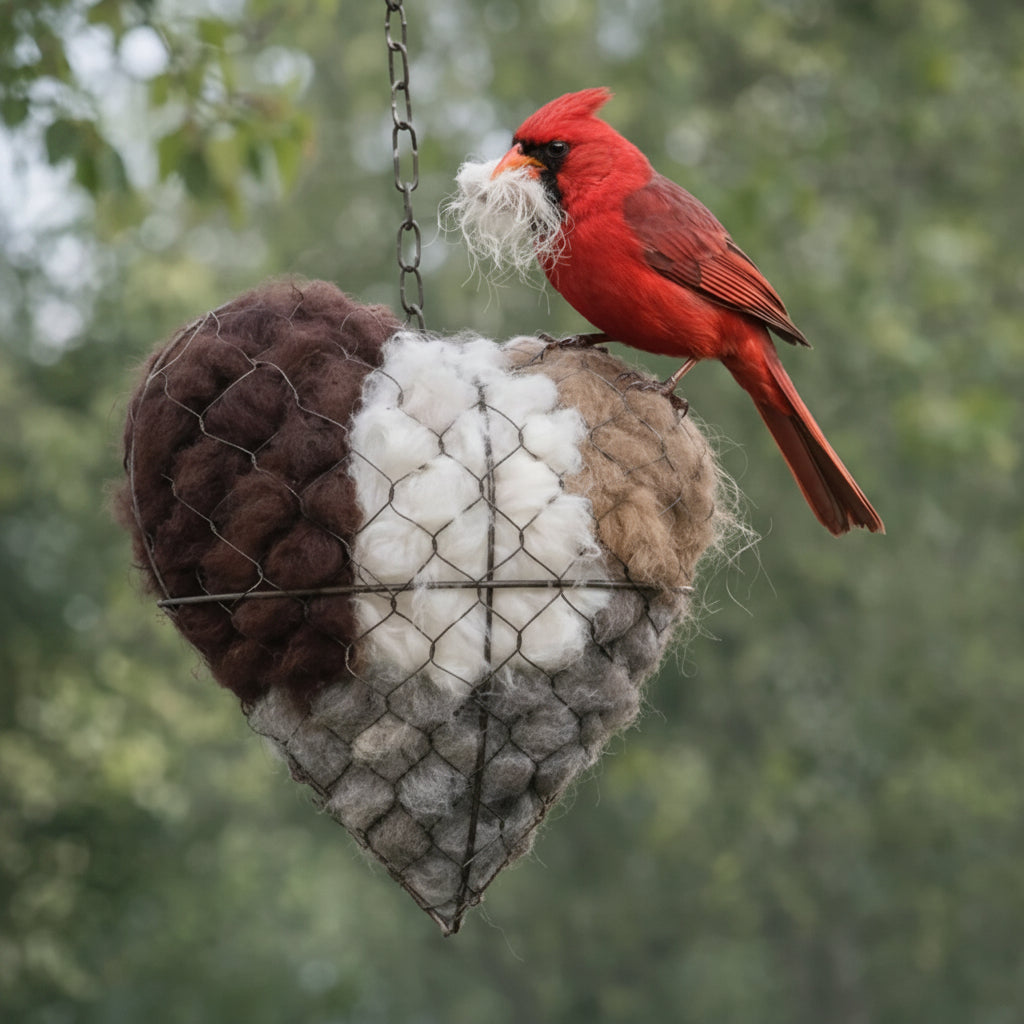 Bird Nesting Material Heart Shape Natural Habitat - Image 4