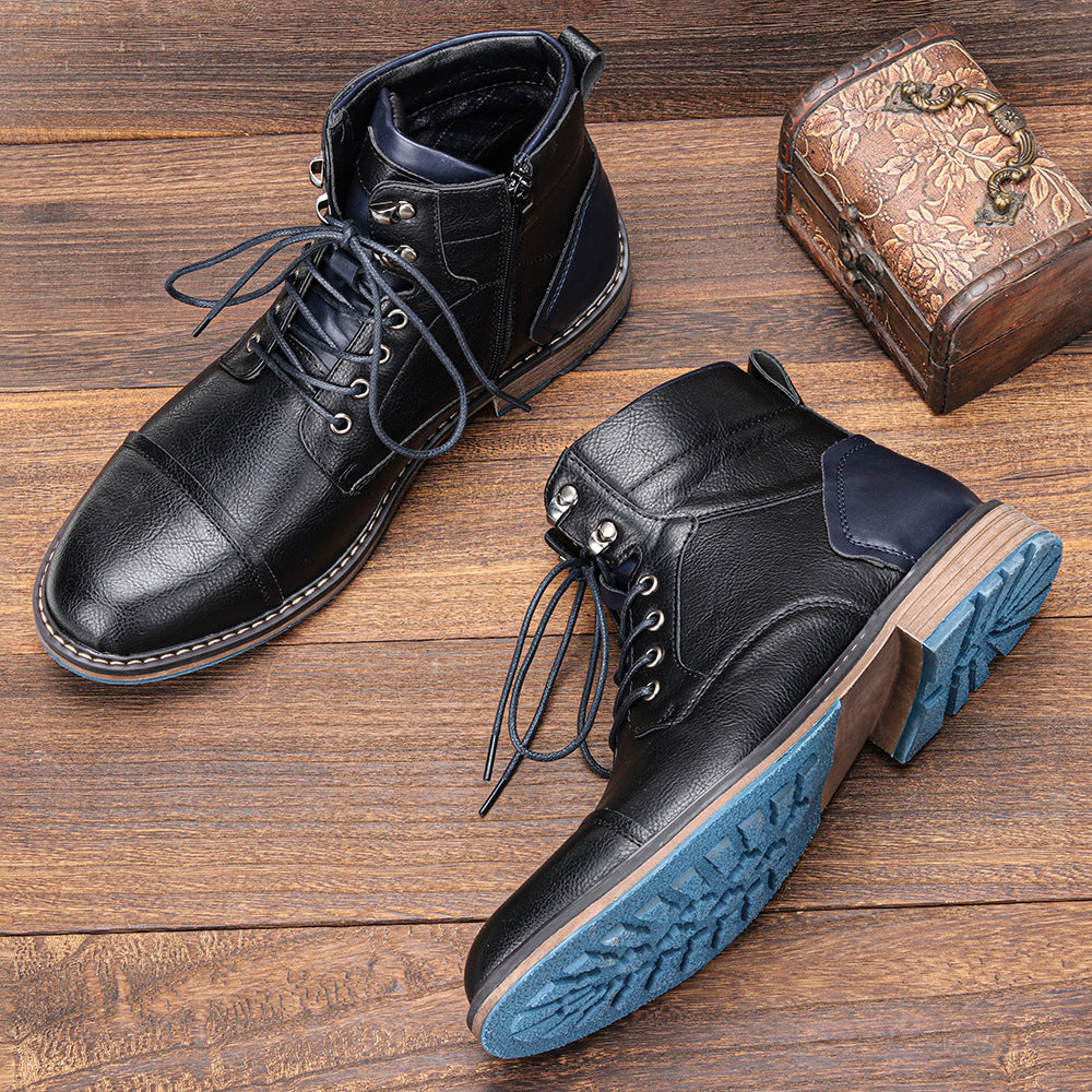Frontier Leather Boots – Durable Men’s Classic Outdoor Footwear Orthopedic Support - Image 2