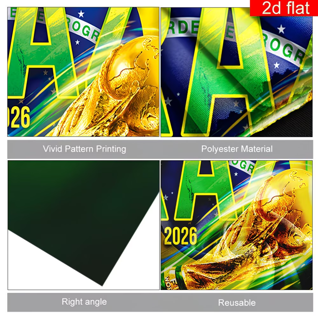 Brazil Flag World Cup Cape Sports Fan Gear - Image 4