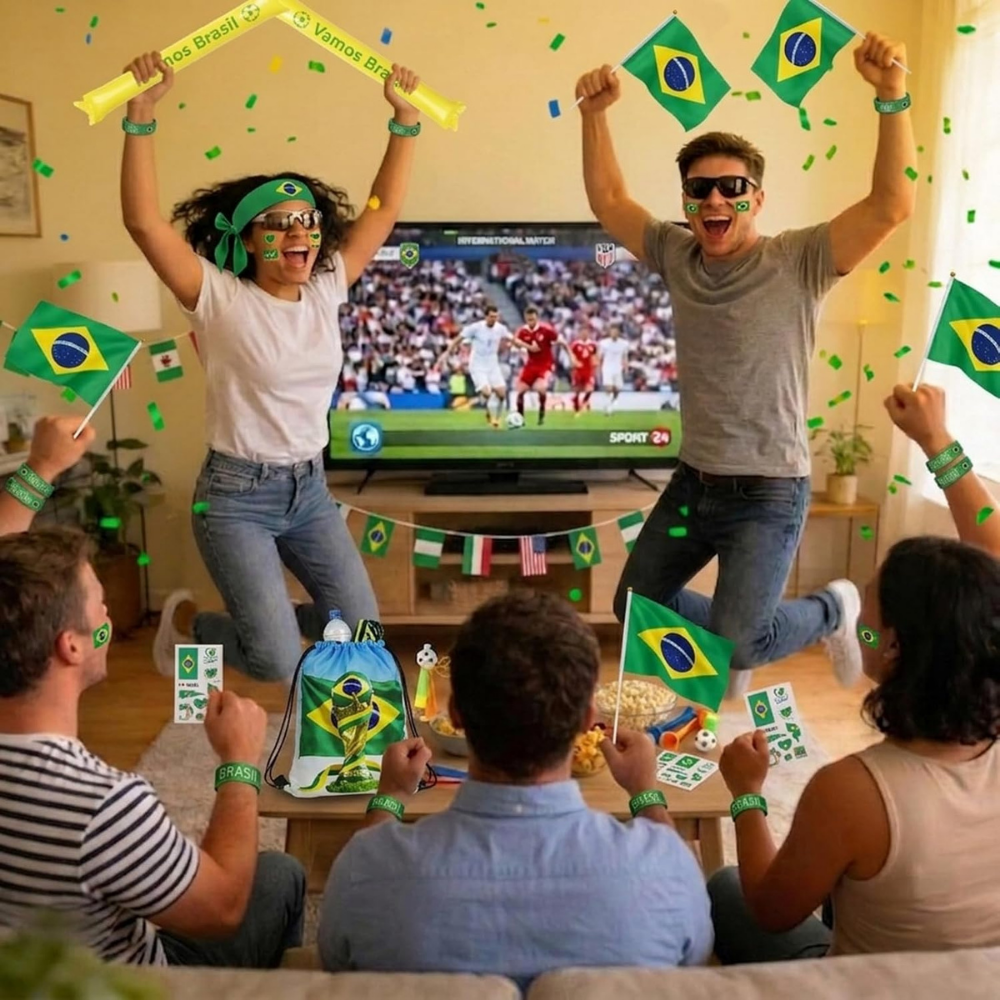 Brazil Flag World Cup Kit Fan - Image 3