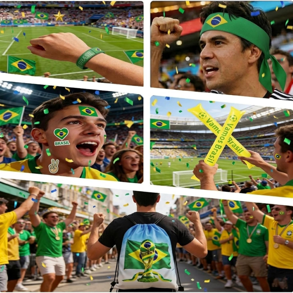 Brazil Flag World Cup Kit Fan - Image 5
