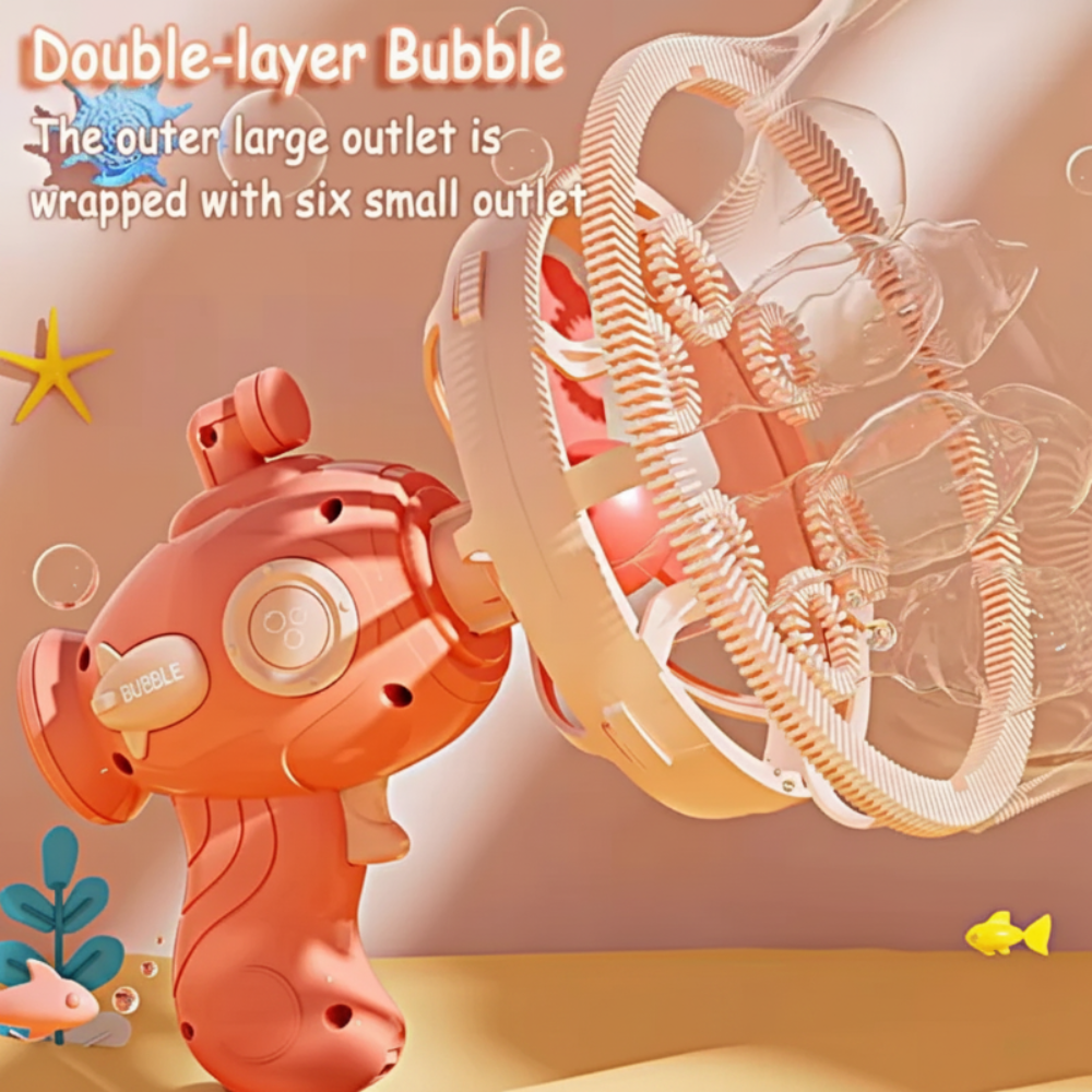 Bubble Gun Bubble Maker Automatic Toy - Image 4