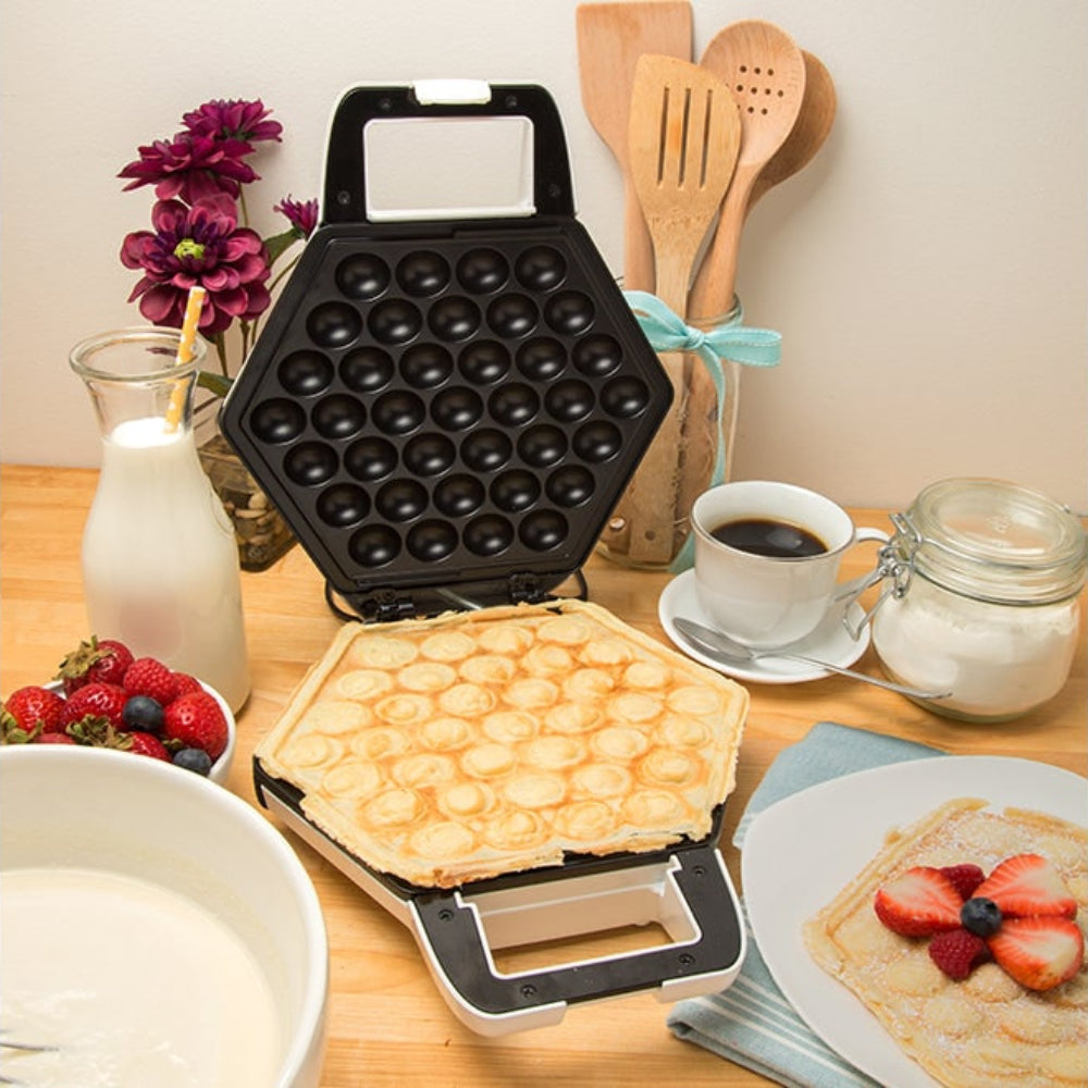 Bubble Waffle Maker Quick Cooking Compact Nonstick Plate - Image 7
