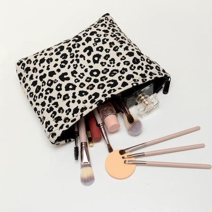 Borsa Trucco Organizer Cosmetici da Viaggio Pochette Leopardo Festa della Mamma