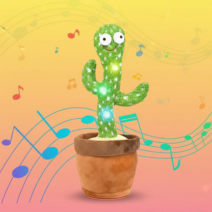 Kids Sing Dance Cactus Toy Talking Plush Interactive Toy