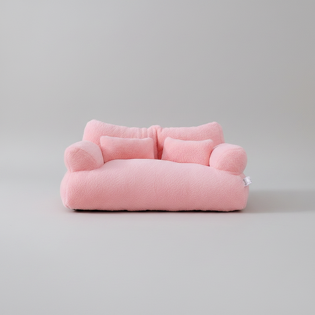 Calming Pet Sofa Soft Relax Zipper Design Cat Couch - Image 6