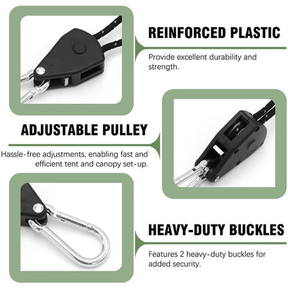 Camping Rope Easy Shelter Setup High Strength Durability - Image 6