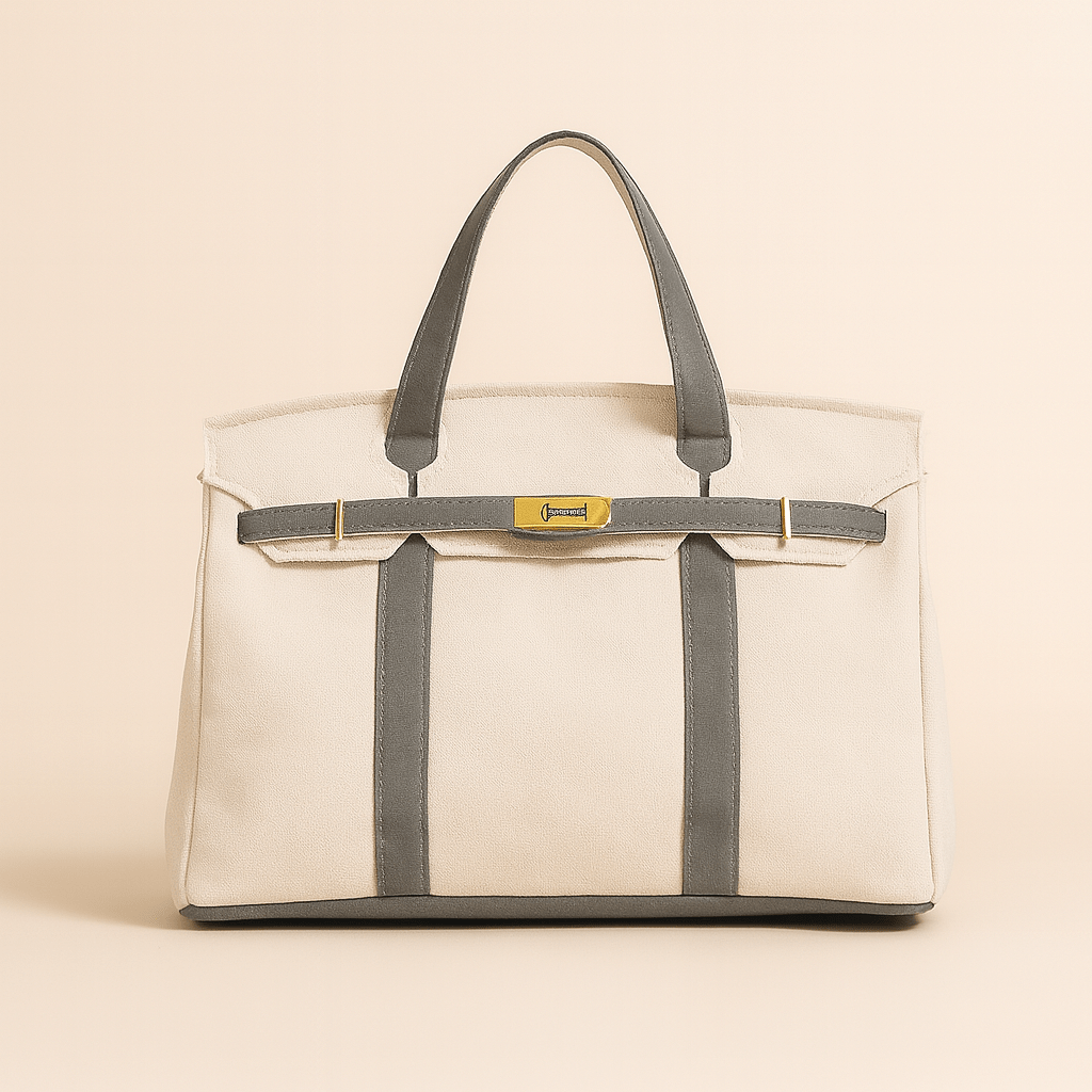Canvas Tote Bag Shopping Bag Shopper Foldable Zippered - Image 7