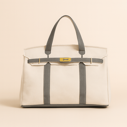 Canvas Tote Bag Shopping Bag Shopper Foldable Zippered - Image 7