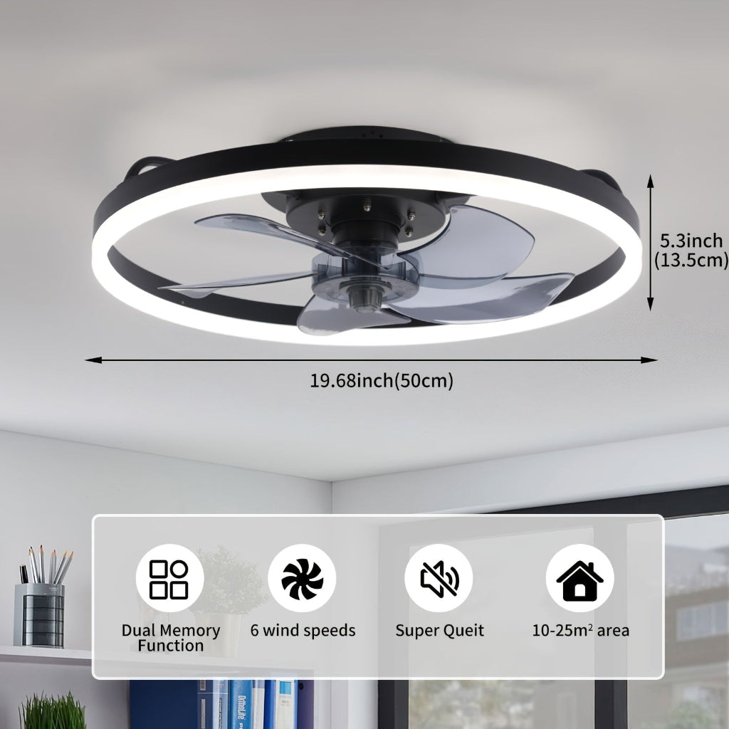 Ceiling Fan Light Modern LED Flush Mount - Image 2