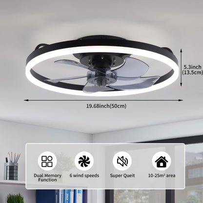 Ceiling Fan Light Modern LED Flush Mount - Image 2