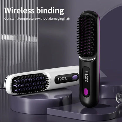 Ceramic Cordless Portable Hair Straightener Rechargable - Image 1