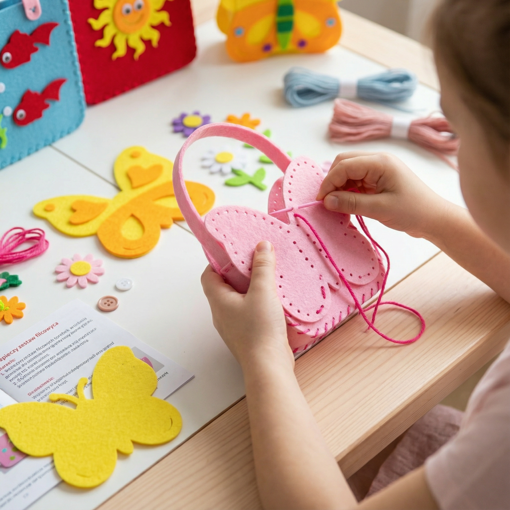 Children Sewing Kit Craft Creative Activity Set - Image 1