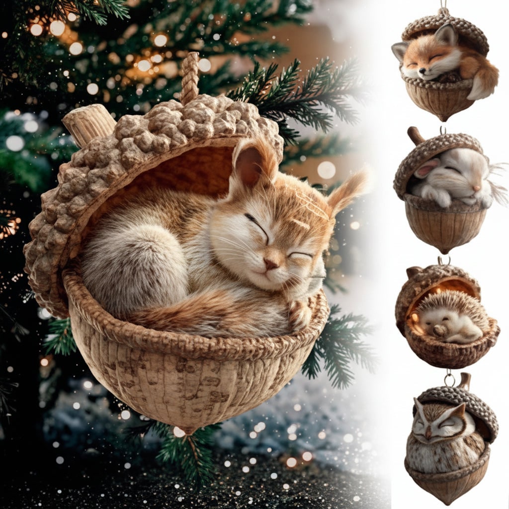 Christmas Ornaments Plush Holiday Tree Decoration - Image 1