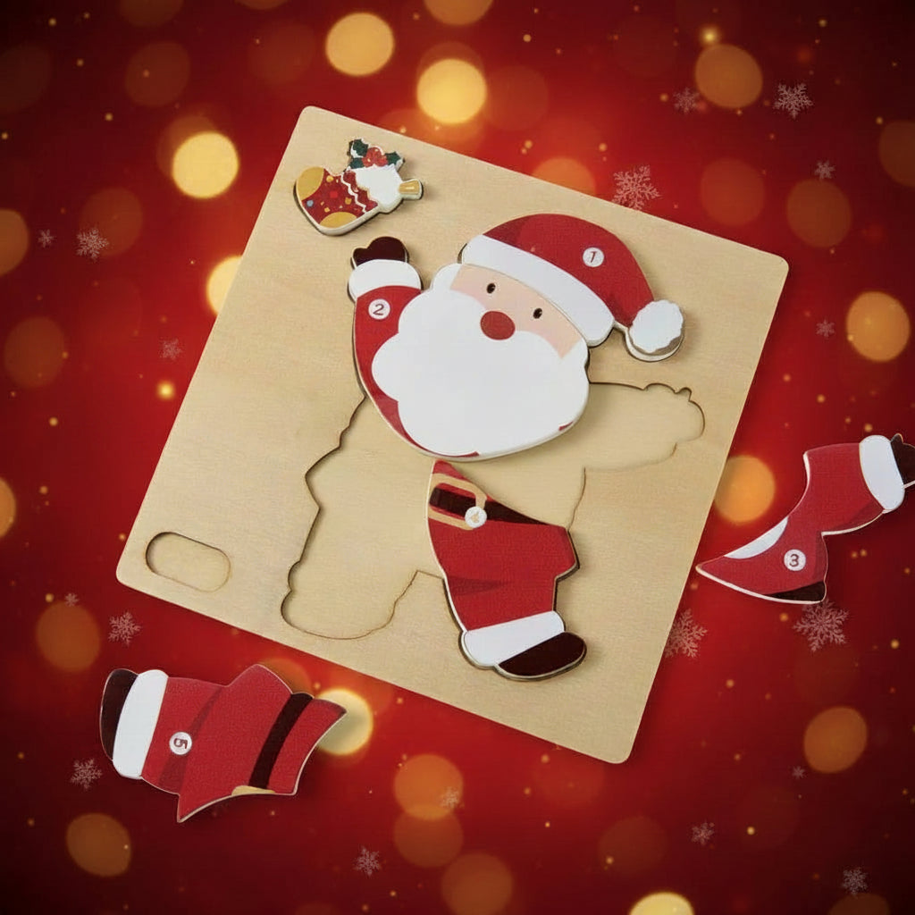 Christmas Puzzle Set Fun Activity Holiday Themed - Image 3