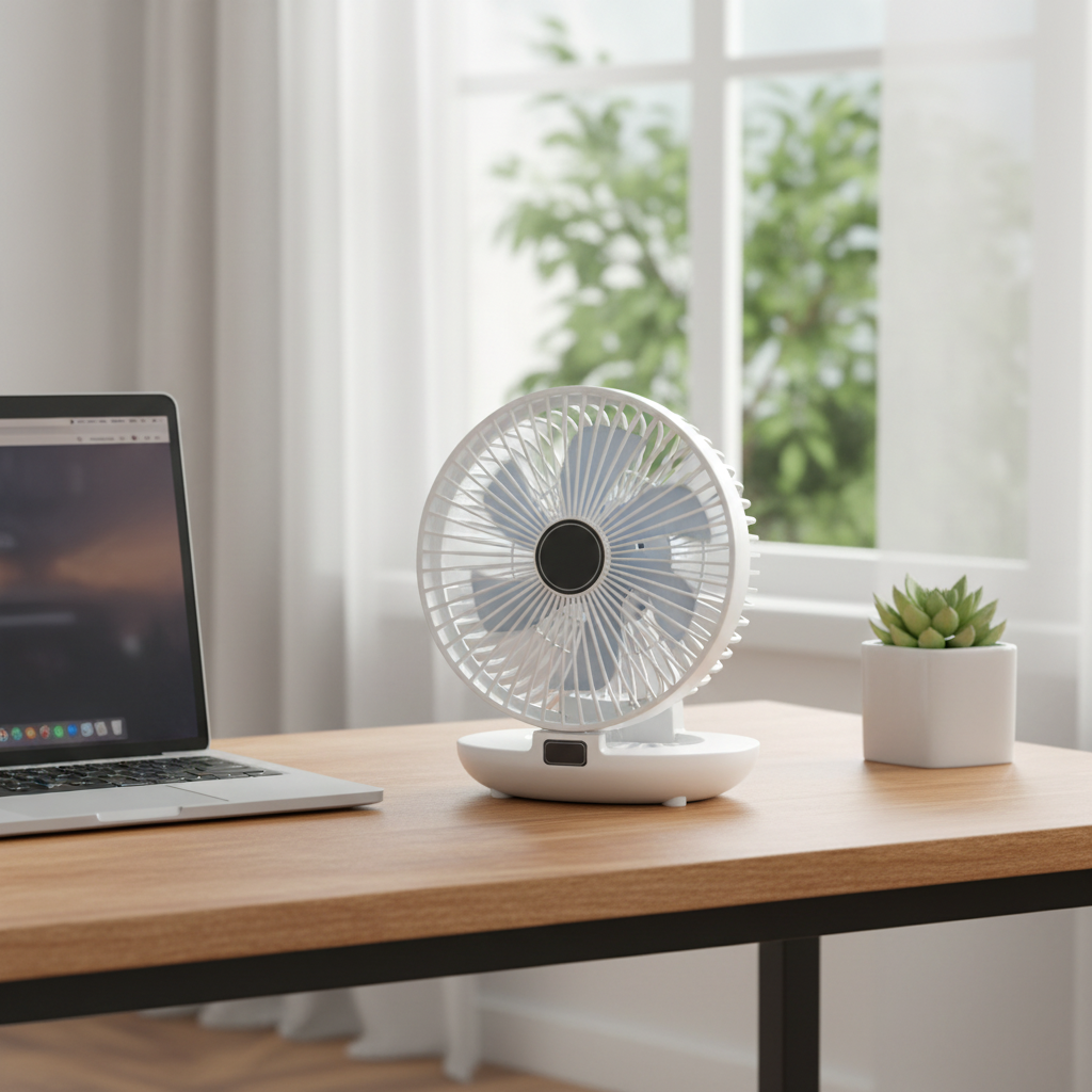 Cooling Blanket Oscillating Portable Fan Mesh Foldable - Image 3