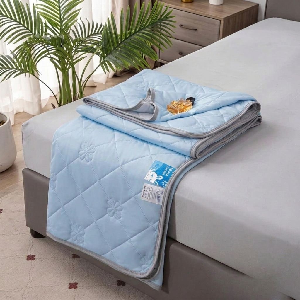 Cooling Blanket Summer Blanket Lightweight Breathable Design - Image 1
