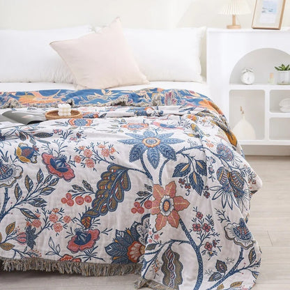 Cooling Sofa Throw Blanket Floral Boho - Image 8