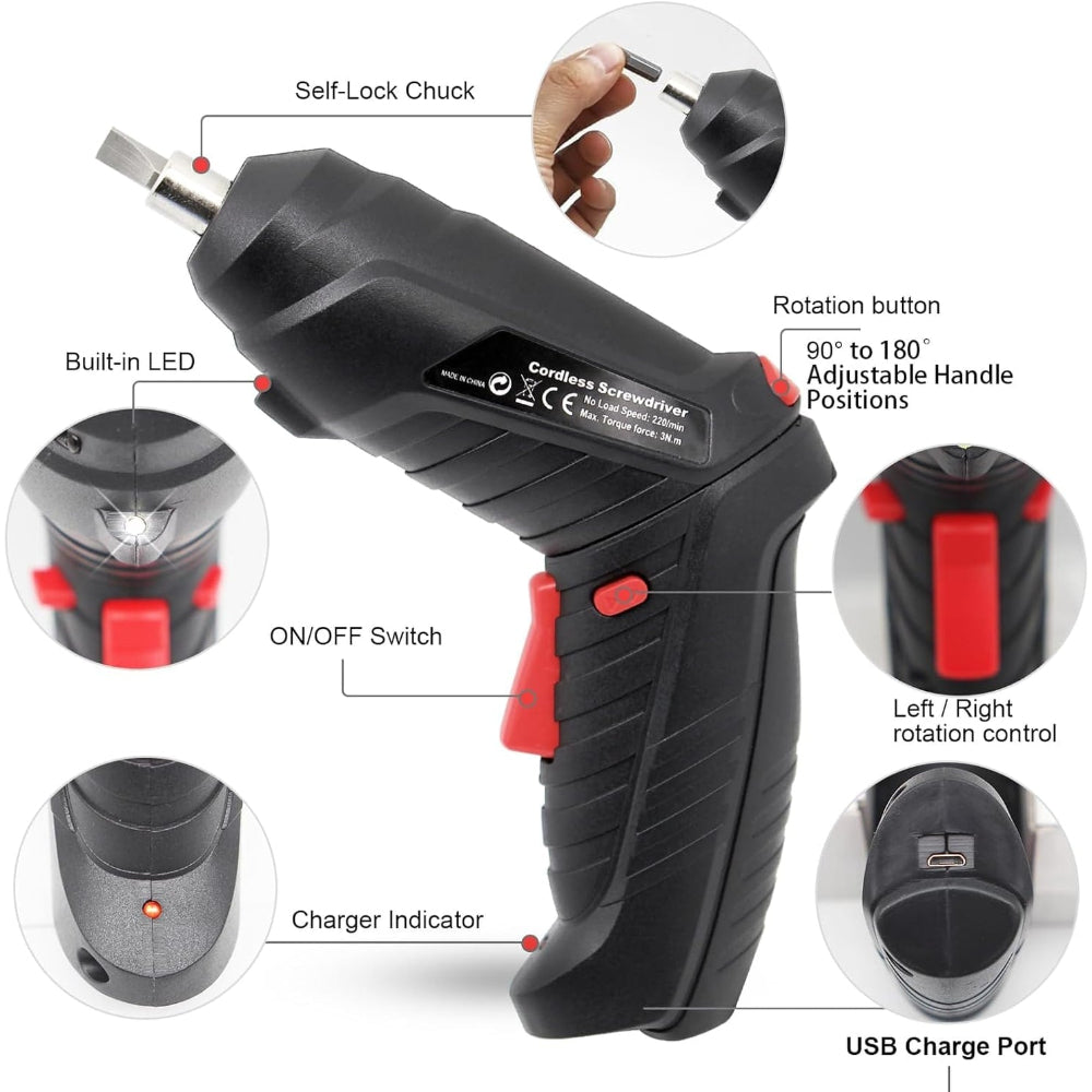 Cordless Drill Power Drill Electric Screwdriver Compact Design - Image 4