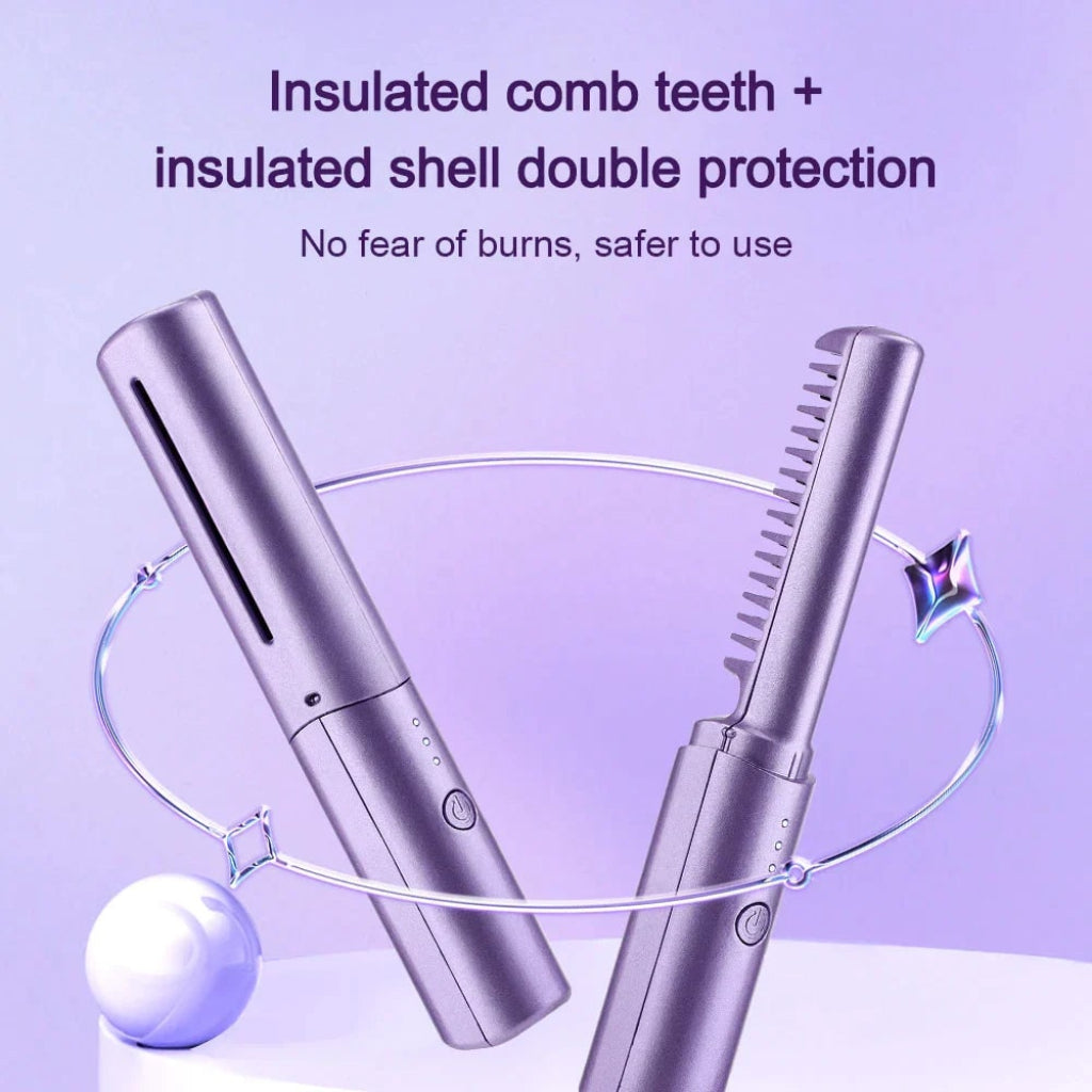 Cordless Portable Hair Straightener Travel Mini Styling - Image 5