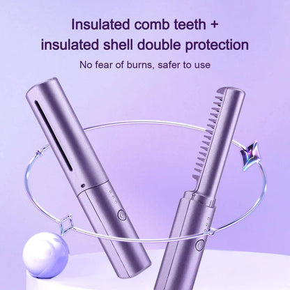 Cordless Portable Hair Straightener Travel Mini Styling - Image 5